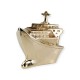 Ship tanker bow bronze 16x17x6cm.