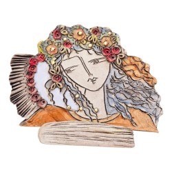 Angel clay stoneware 19x25cm