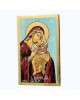 Icon Jesus Christ & Virgin Mary egg tempera on wood 25.5x15.5x3cm