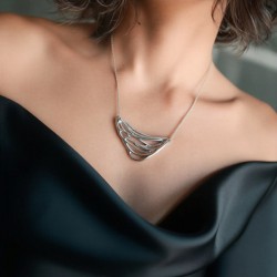 Pendant silver 925° 3.5x3cm silver chain 925° 40cm