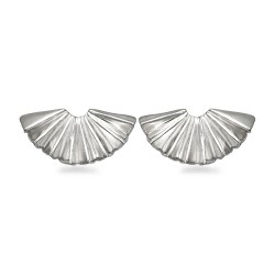 Earrings handmade of silver 925° 1.5x2cm