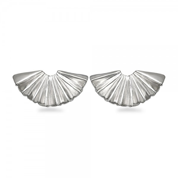 Earrings handmade of silver 925° 1.5x2cm