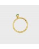 RIng '' I said no ''  handmade brass goldplated  Νο 54