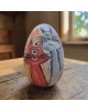 Easter egg  handpainted ceramic 15cm