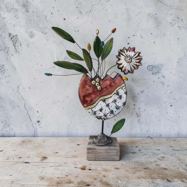 Easter egg handpainted ceramic 25cm