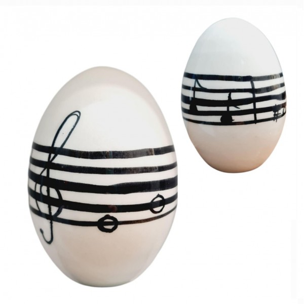 Easter egg handpainted ceramic 11cm