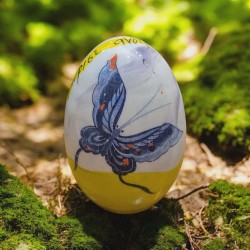 Easter egg handpainted ceramic 12cm