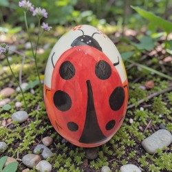 Easter egg handpainted ceramic 12cm