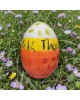 Πασχαλινό αυγό με πασχαλίτσα ζωγραφισμένο κεραμικό 12cm