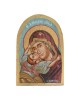 Icon Virgin Mary Christ egg-tempera , wood 17x12x2cm