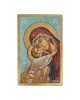 Icon Virgin Mary & Christ egg tempera old wood 22x14cm