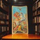 Εικόνα 'Αγιος Γεώργιος επιτοίχιος & επιτραπέζιος αυγοτέμπερα σε παλαιό ξύλο 55x29xcm