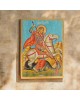 Icon Saint Geprge egg tempera on wood 27x20x3.5cm