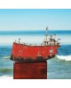 Ship bronze wood acrylic colours 23x30x2cm
