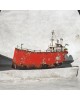 Ship bronze wood acrylic colours 23x30x2cm