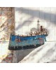 Ship bronze wood acrylic colours 23x30x2cm
