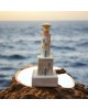 Lightshouse handmade on wood base 16x5.5 cm