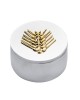 Open box The ear of wheat aluminium goldplated 24K brass  9x5cm