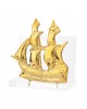 Cardholder voting offering of a sailing ship bronze on acrylic base 9x8x4.5 cm