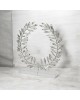 Olive wreath bronze in silver 999° on acrylic base 18x18x4.5cm
