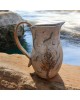 Jug - vase with trees & birds clay stoneware & porcelain 21x20cm.