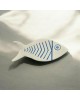 Platter fish handmade  handpanted ceramic 28x5.5cm