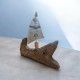 Ceramic ship 14x16.5 cm.