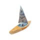 Ceramic ship 13.5x22.5x6.5 cm.