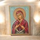 Εικόνα η Θαυματουργή Παναγία αυγοτέμπερα σε ξύλο 25x17.5x3cm
