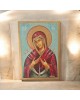 Εικόνα η Θαυματουργή Παναγία αυγοτέμπερα σε ξύλο 25x17.5x3cm