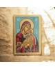Εικόνα Παναγιά Η Πάντων Χαρά αυγοτέμπερα σε ξύλο 25x18cm