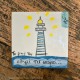 Coaster handpainted clay 10x10cm