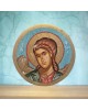 Icon Saint Michael egg tempera on wood 18x3 cm