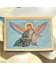 Icon Angel of the Lord egg tempera on wood 19.5x26.5x3.5 cm