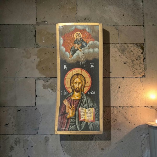 Icon Jesus Christ o Pantokrator  35x15.5cm