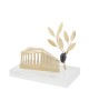 The Parthenon with an Olive Tree – Handcrafted brass creation on clear acrylic base 11x12x7cm