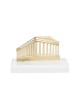 The Parthenon Handcrafted brass creation on clear acrylic base 6x10x5cm