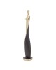 Brass female figure sculpture, 36x7cm