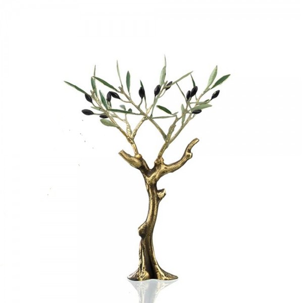 Bronze Young Olive Tree Sculpture 20x15cm .
