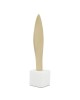 The Flame made of solid bronze on a Greek marble base, 24×5×5cm