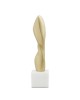 The Flame made of solid bronze on a Greek marble base,  25×6x6cm